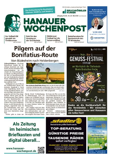 Hanauer Wochenpost West vom 25.05.2024