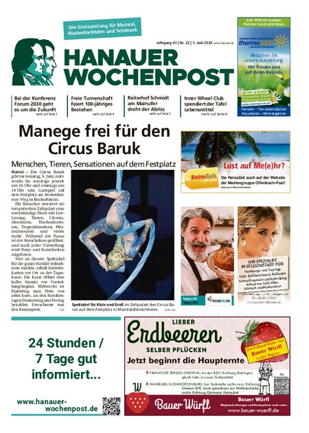 Hanauer Wochenpost Maintal vom 01.06.2024