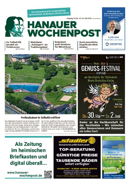 Hanauer Wochenpost Ost vom 25.05.2024